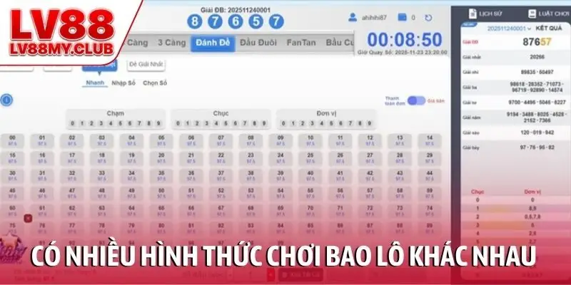 Có nhiều hình thức chơi bao lô khác nhau phổ biến